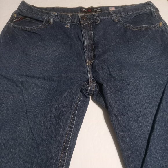 ARIAT MEN'S M4 RELAXED BOOT SHALE FIRE RESISTANT WORK JEANS 10012555 - Picture 2 of 8